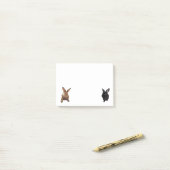 Bunny Post-its Post-it® Notes (Op bureau)