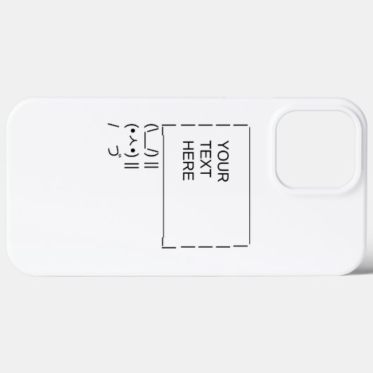 Bunny Protest Sign/ ASCII Text Art Case-Mate iPhone Case (Achterkant (horizontaal))