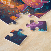 Bunny Queen Fantasy Bos Illustratie Legpuzzel (Zijkant)