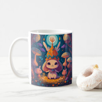 Bunny Queen Imaginaire Forêt Illustration Mug