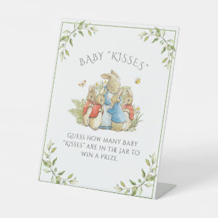 Bunny Rabbit Baby shower Game Reclamebord Met Voetstuk