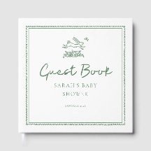 Bunny Rabbit Baby Shower Guest Book