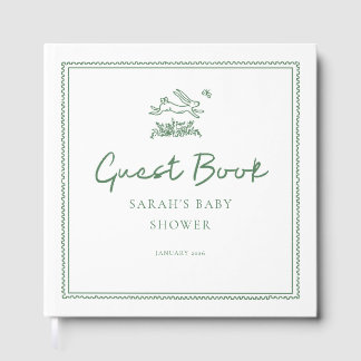Bunny Rabbit Baby Shower Guest Book Gastenboek