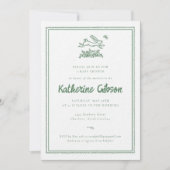 Bunny Rabbit Baby Shower Invitation (Devant)