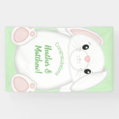 Bunny Rabbit Baby shower Spandoek (Horizontaal)