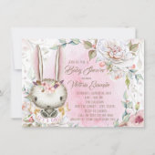 Bunny Rabbit Baby Shower Uitnodigingen (Voorkant)