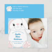 Bunny Rabbit Baby shower Woodland Briefkaart (Voorkant / Achterkant)