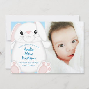 Bunny Rabbit Baby shower Woodland Kaart