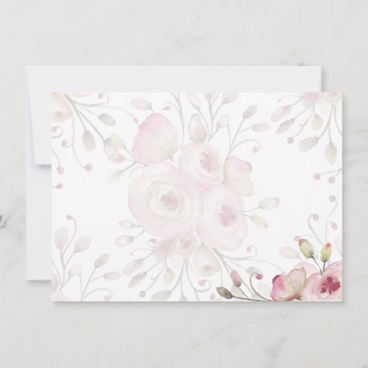 Bunny Rabbit Bébé Douche Invitations (Dos)