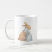 Bunny Rabbit Best Friends Hugging BFF aangepaste n Koffiemok (Links)