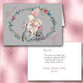 Bunny Rabbit Bicycle Romantic Valentine