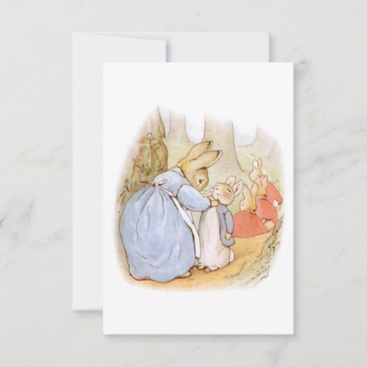 Bunny Rabbit  Blank Bedankkaart (Voorkant)