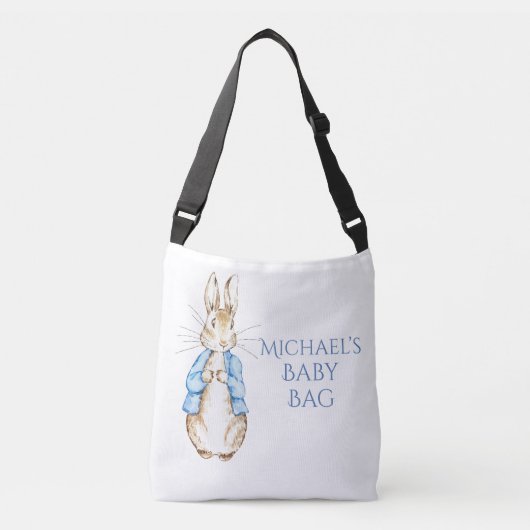 Bunny Rabbit Blue Baby Crossbody Tas (Voorkant)