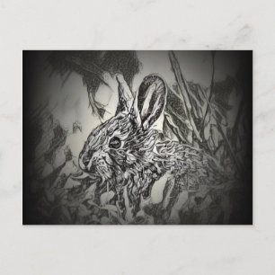 Bunny Rabbit Briefkaart - Yard Critters