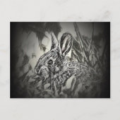 Bunny Rabbit Briefkaart - Yard Critters (Voorkant)