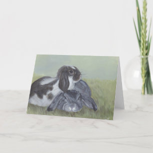 Bunny Rabbit Card Feestdagen Kaart