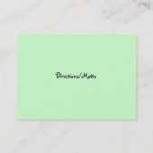 Bunny Rabbit-Children's store Visitekaartje (Achterkant)