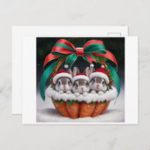 Bunny Rabbit Christmas Kaarten (Voorkant / Achterkant)