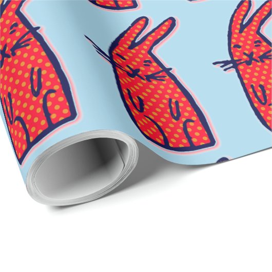 BUNNY RABBIT CHRISTMAS OF BIRTHDAY WRAPPER CADEAUPAPIER (Rol Hoek)