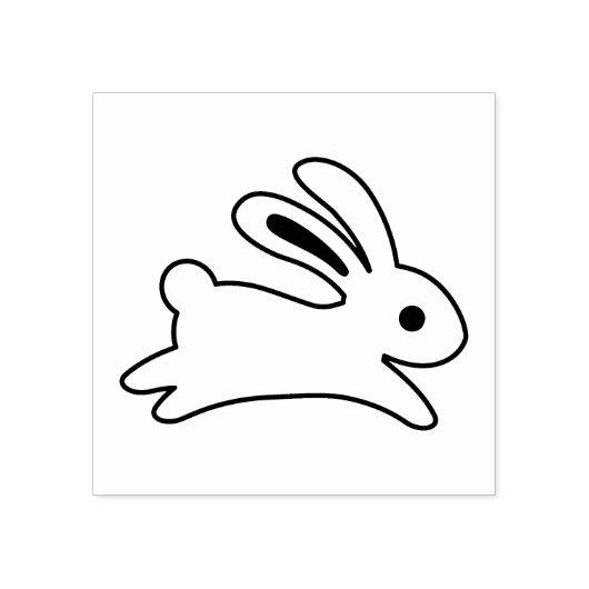 Bunny Rabbit Color Me Rubberstempel (Afrduk)