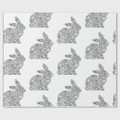Bunny Rabbit Coloring Cadeaupapier (Vlak)