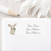 Bunny Rabbit Custom Adresetiketten Etiket (Insitu)