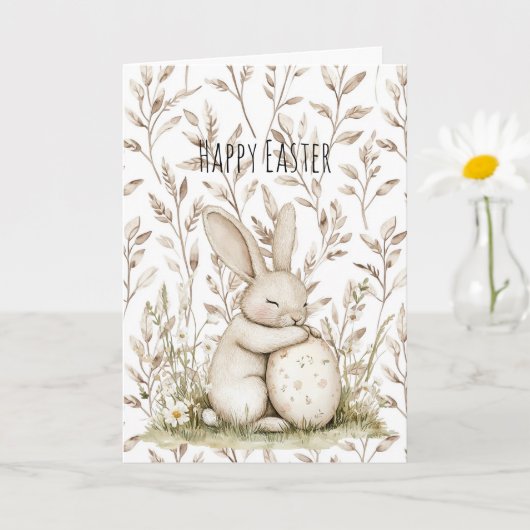 Bunny Rabbit Easter Egg   Kaart (Kleine Plant)