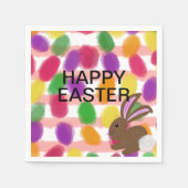 Bunny Rabbit Easter Eggs Servet (Voorkant)