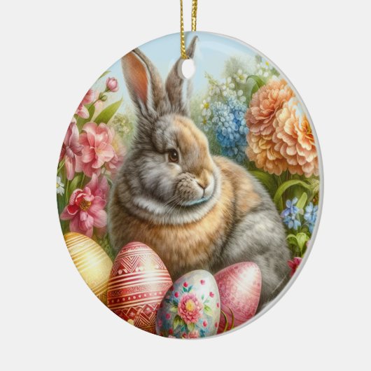 Bunny Rabbit Easter Holiday Tree Ornament (Links)