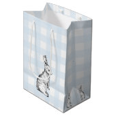 Bunny Rabbit En vichy sac cadeau (Devant Angle)