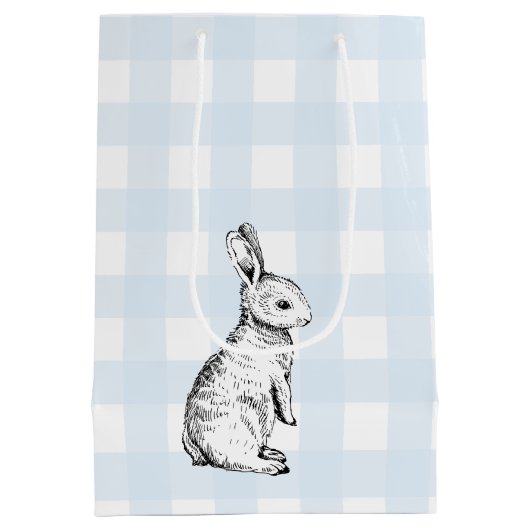 Bunny Rabbit En vichy sac cadeau (Dos)