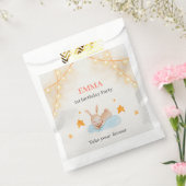 Bunny rabbit first verjaardagsfeest bedankzakje (Gezegeld)