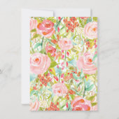 Bunny Rabbit Garden Invitation de fête d'anniversa (Dos)