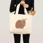 Bunny Rabbit Grote Tote Bag (Voorkant (product))