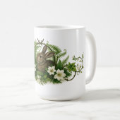 Bunny Rabbit In Floral Foliage Koffiemok (Voorkant rechts)