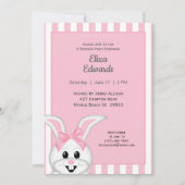 Bunny Rabbit Invitation d'anniversaire (Devant)