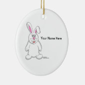 Bunny Rabbit Keramisch Ornament (Rechts)