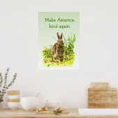 Bunny Rabbit maakt Amerika weer een soort Poster (Keuken)