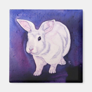Bunny Rabbit Magnet - "Ergens is hier" Magneet