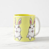 Bunny Rabbit Mug Coffee Coupe de lapin de Pâques C (Devant droit)