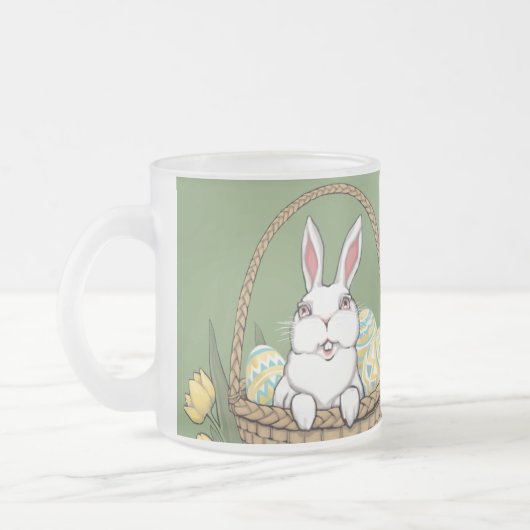 Bunny Rabbit Mug Coffee Coupe de lapin de Pâques C (Gauche)