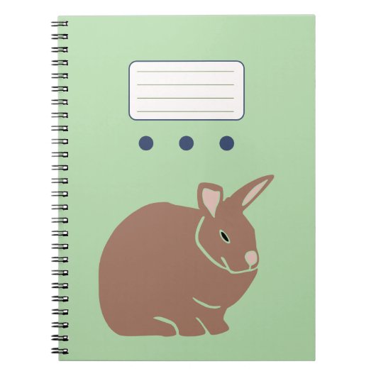 Bunny Rabbit Notitieboek (Voorkant)
