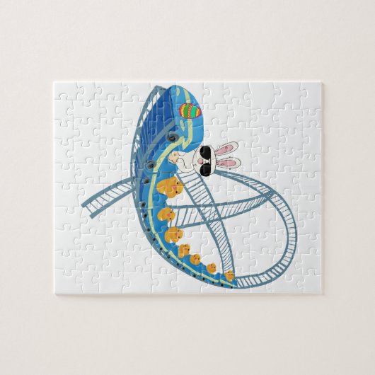 Bunny Rabbit Roller Onderzetter Puzzle Legpuzzel (Horizontaal)