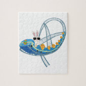 Bunny Rabbit Roller Onderzetter Puzzle Legpuzzel (Verticaal)