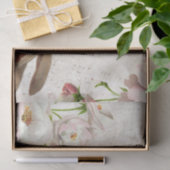 Bunny Rabbit Roos Flower Music Decoupage Pasen Tissuepapier (Geschenk)