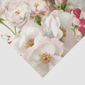 Bunny Rabbit Roos Flower Music Decoupage Pasen Tissuepapier (Detail)