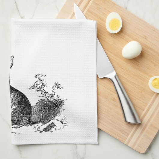 Bunny Rabbit Theedoek (Quarter Fold)