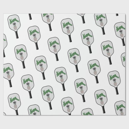 Bunny Rabbit Topiary Ginger jar jars Wrapping Pape Cadeaupapier (Vlak)