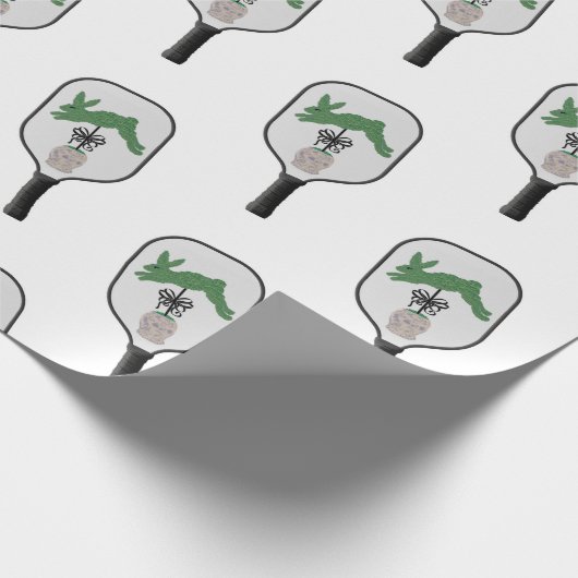 Bunny Rabbit Topiary Ginger jar jars Wrapping Pape Cadeaupapier (Hoek)