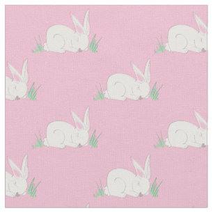 Bunny Rabbit Waterverf Baby Room Decor Stof